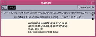 Xfontsel running under Mwm